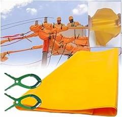 High Voltage Insulated Mat Non-Conductive Insulating Blanket Heavy Duty High Voltage Safety Work Mat for Transformer & Circuit Breaker Maintenance(0.4kv,40x50cm(15.7x19.7in))