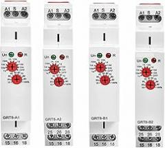 1Pcs Delay On Delay Off Timer Relay Electronic Type 16A AC230V OR AC/DC12-240V with GRT8-A/B/At/Bt (Color : GRT8-A1-AC230V)