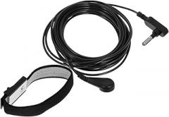 Static Wrist Strap with Grounding Cord for Electronics Repair ESD Bracelet for PC Building and Laboratory Use and User Friendly Black