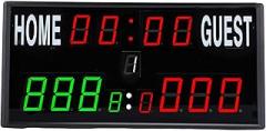 Tangxi LED Scoreboard, Multifunctional Electronic Scoreboard with Remote Control, 99 Minutes, Countdown Timer, 24 Hour Display, for Basketball Table Tennis Badminton