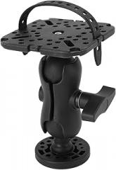 Fish Finder Mount, Fish Finder Holder for Kayak Fishing, Nylon Silicone Stable Clamping Universal Marine Electronics Mount