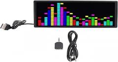 LiebeWH Music Spectrum Display LED Music Spectrum Analyzer Rhythm Pickup Ambient Light Electronic Clock 12 Dynamic and 7 Color Effects