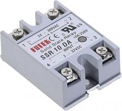 Electronic Parts Solid State Relay SSR-10DA 10A Actually 3-32V DC to 24-380V AC SSR 10DA Relay Solid State Resistance Regulator