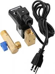 Automatic Timed Condensate Drain Valve Drain Valve Efficient for Air Compressor Electronic Direct Acting G1/2 Thread, Split