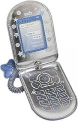 Cartoon Phone Shaped Photocard Holder, Cartoon Photo Card Protective Sleeve Waterproof Leather Card Case, Hold 2-3 Cards