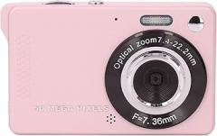 50MP Digital Camera 1080P 2.8 Inch Screen Autofocus Electronic Image Stabilization Digital Camera (Pinkish)