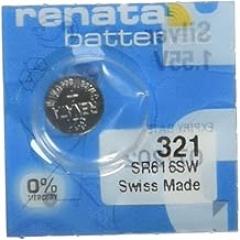 2 Pcs 321 Renata Silver Oxide 0% Mercury Electronic Batteries SR616SW