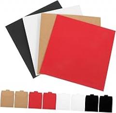 Mobestech 20pcs Kraft Paper Cd Sleeves for Disc Storage Envelopes Colors for Easy Organization and Identification for DVDs and Media Collection