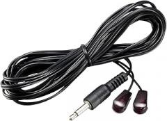 Dual 3 metres Cable Head 3.5mm Jack IR Infrared Emitter Remote Control 45 Degree Emission Angle 1Pcs