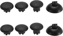 Swappable Thumbsticks Thumb Grip Caps Compatible with PS4 PS5 Compatible with Xbox Series X Controller - Without Controller and Thumbsticks Base