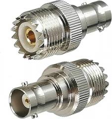 fengpeng 1pcs Connector Adapter BNC to UHF PL259 SO239 Male Plug & Female Jack RF Coaxial Converter Straight(SO239 to BNC F)