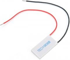 TEC1-06308 Thermoelectric Cooler Module, Semiconductor Electronic Refrigeration Cooling Plate, 20X40mm Ceramic Cooling Sheet with Heatsink for DIY Projects, Labs, and Electronic