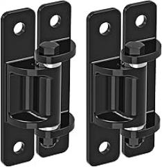 Heavy Duty Gate Hinges, 2-Pack Steel Hinges with Spacer Bearing & Electronic Coated, Removable Bolts for Swing Doors, Driveways & Farm Gates