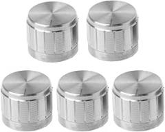 5 Pieces Aluminum Rotary Control Potentiometer Knob Adjustable Rotate Button Control Knob Electronic Component