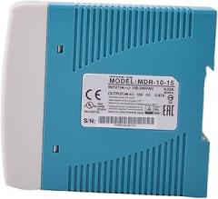 GFZ MDR-10-15 Industrial AC-DC Switching Power Supply, 10W 15V 0.67A Output, Universal Input 85-264VAC/120-370VDC, High Efficiency for Automation, Control Systems, and Electronic Equipment
