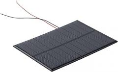 5PCS 5.5V 200mA Polycrystalline Solar Panels with 15cm Wire, 110x80mm Photovoltaic Cells Kit for DIY Electronics, Small DC Appliances, Home Lighting, Solar Water Pumps