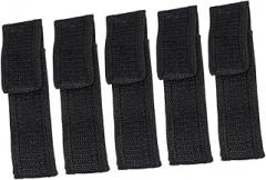 5Pcs Wear Resistant Torch Case for Flashlight Storage Durable Cloth Pouch Bag for Electronic Torch Black for Organizing and Protecting
