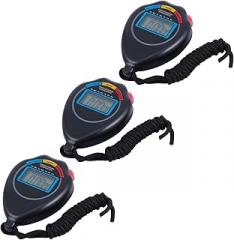 3pcs Electronic Stopwatch Timer for Sports Match Stopwatch for Running Swimming Athletics Lightweight and Portable Precise Timing Function