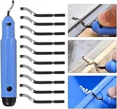 Metal Deburring Kit Deburring Cutters Set Burr Remover Hand for Wood Plastic Aluminum Copper and Steel