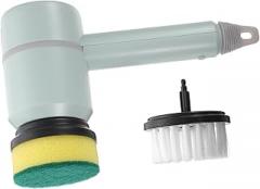 Didiseaon 1set Electric Handheld Scrubber Replaceable Brush Cordless Cleaning Tool for Dishes Pots and Stubborn Stains Grout and Oven Cleaner Efficient and Easy to Use