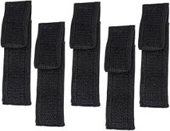 POPETPOP 5Pcs Flashlight Storage Bag Mini Pouch for Outdoor Use Durable Black Electronic Case for Organizing and Protecting for Hiking and Sports