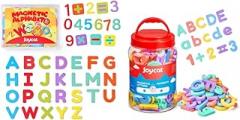 JoyCat Magnetic Letters and Numbers (78 PCS), ABC 123 Alphabet Fridge Magnets for Toddlers & Kids + Wooden Magnetic Letters and Numbers (63 PCS)