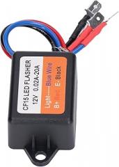 LED Strobe Relay, Flash Strobe Controller Auto Car 02‑20A LED Turn Light Module 45 75 Times per Min, Automotive Electronic Flashers