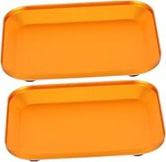 Ciieeo 2Pcs Aluminum Alloy Parts Tray for Mechanics Sleek Tool Holders for Screws Nuts and Small Parts Portable and Durable Design for Model Repair and Electronics Organization