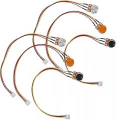 3 Set Adjustable Rotary Potentiometer with Connector Wire Cable User Friendly Knob for Audio Equipment Lighting Control Electronic Projects Random Color
