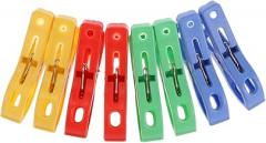 Milisten 40pcs Large Windproof Plastic Clothes Clips Household Quilt Pins Sturdy Clothes Pegs for Outdoor Laundry Drying and Beach Towels Random Color