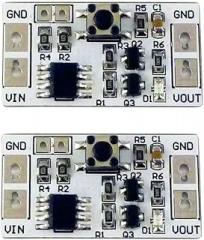 DC 3.3V 5V 12V Bistable Self-Locking Electronic Switch Board for Arduino UNO MEGA2560 ESP32 ESP8266 LED Motor (2PCS)