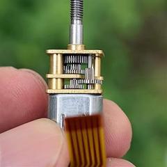 Zkenshan-DIY Motor Long Shaft Precision Electronic Lock Motor N20 Geared Motor Micro DC 3V-3.7V 73rpm-88rpm Slow Speed with Feedback Linear, Easy to Install (Voltage(V) : A Type Motor CCW)