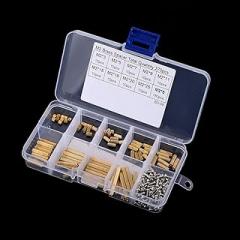 Aramox Versatile and Practical M2 Brass Distance and Screws Range Kit for Efficient Positioning Electronic Components, Easy to Use Store