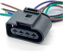 4 Pin Auto Engin Ignition Coil Waterproof Electronic Connector Plug Wiring Harness for A4 A6 8K0973724(1 Pc)