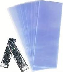 Shrink Wrap Bags Transparent for Remote Control, Heat Shrink Film for Electronics Protection, PVC Protective Cover for TV Remote, Transparent Dustproof Sleeve, 10 Pcs(6 * 25cm)