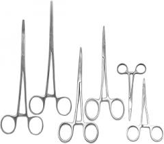 Ultimate Hemostat Set, 6 Piece Ideal for Hobby Tools, Electronics, Fishing and Taxidermy (8