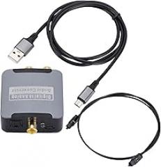 Digital to Analog Converter Sound SPDIF Input to 3.5mm Headphone Amplifier Output for Home Theater