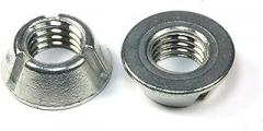 (VV #16) 25 Pieces 1/2-13 Tri-Groove/Trident Tamper Proof Security Nuts Zamak 5 Zinc Anti-Theft