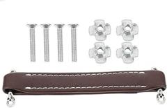 POPETPOP Leather Pull Handle for Outdoor Subwoofer and Speaker Cabinets with Screws, European Style Coffee Color Speaker Audio Handle for Portable Audio Equipment