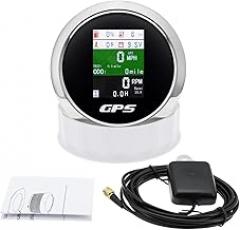 AD 85mm TachoTrackier Metier GPTS SpeedoTrackier Metier Fuuel Level Water Temp OriI Pressure Gauge with Alarrm for Auto Boat Motorcycle 10 Functions New 2026 High for Reliable Electronic Component