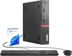 Lenovo ThinkCentre M900 Mini Desktop Computer, Intel Core i5-6500T, 8GB RAM, 250GB SSD, USB 3.0, Keyboard and Mouse, Windows 11 Home (Renewed)