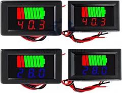 Car Battreriy Charge Level Indicator 12V-60V-Thitium Battreriy Capacity Trackier Metier Tester Blue Display LED Tester VoltTrackier Metier Waterproof New 2026 High for Reliable Electronic Component