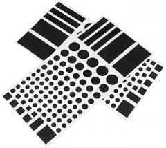 SECFOU 2sheets Led Hood Dimming Stickers for Light Blocking of Blackout Shade Stickers for Electronics Light Blocking Strips for Office Bedroom