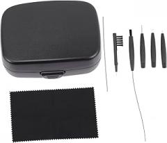 Didiseaon 1Set BTE Cleaning Brush Tool with Case Portable Earphone Kit Lightweight Design Non Slip Handle for Safe Cleaning for BTE