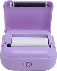 Sanpyl Pocket Printer, Wireless Portable Multi Purpose BT Printer for School Small Business (Purple)