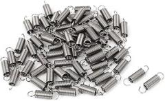 66pcs 304 Stainless Steel Dual Hook Small Tension Spring for Marine Computer Electronics Automotive 0.4mmx3x12mm