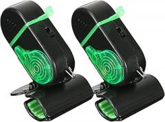 2Pcs Fishing Bite Alarm, Sensitive Electronic Fishing Alarms Indicator, Sound Bite Alert Bell with LED Lights, Electronic Fish Pole Bells for Biting Detection for Daytime Night Fish - 6.5x6.5cm