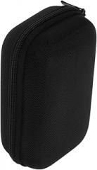 Hard Eva Carrying Case for Mini Printer External Hard Drive Compact Protective Electronics Storage Bag with Mesh Pocket for USB Cable Black Oxford