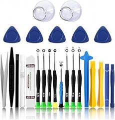 Willhom 25 in 1 Electronics Repair Tool Kit,Precision Screwdriver Set Magnetic for iPhone,Cell Phone,Smart Watch,Computer,PC,Tablet,iPad,Camera,Xbox,PS4 Pry Open Replace Screen Battery