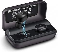 WGGE T1-Pro Bluetooth 5.0+EDR Wireless Earbuds sweat-proof TWS Stereo Headphones in Ear Built in Mic Headset Premium Sound with Deep Bass and Fast Connect